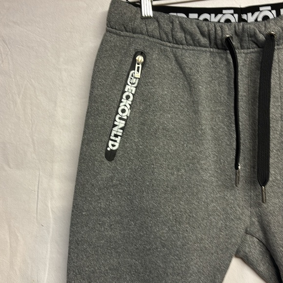 ECKO UNLTD Men’s Grey Fleece Jogger Pants Size Small - Picture 4 of 7